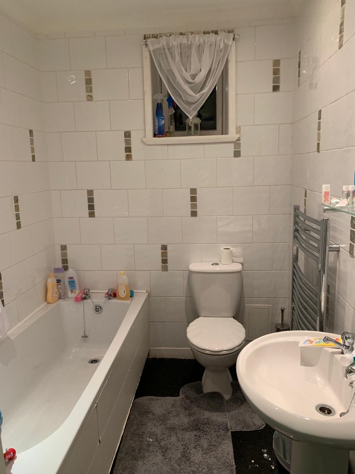 Bathroom — full rebuild — before refurbishment