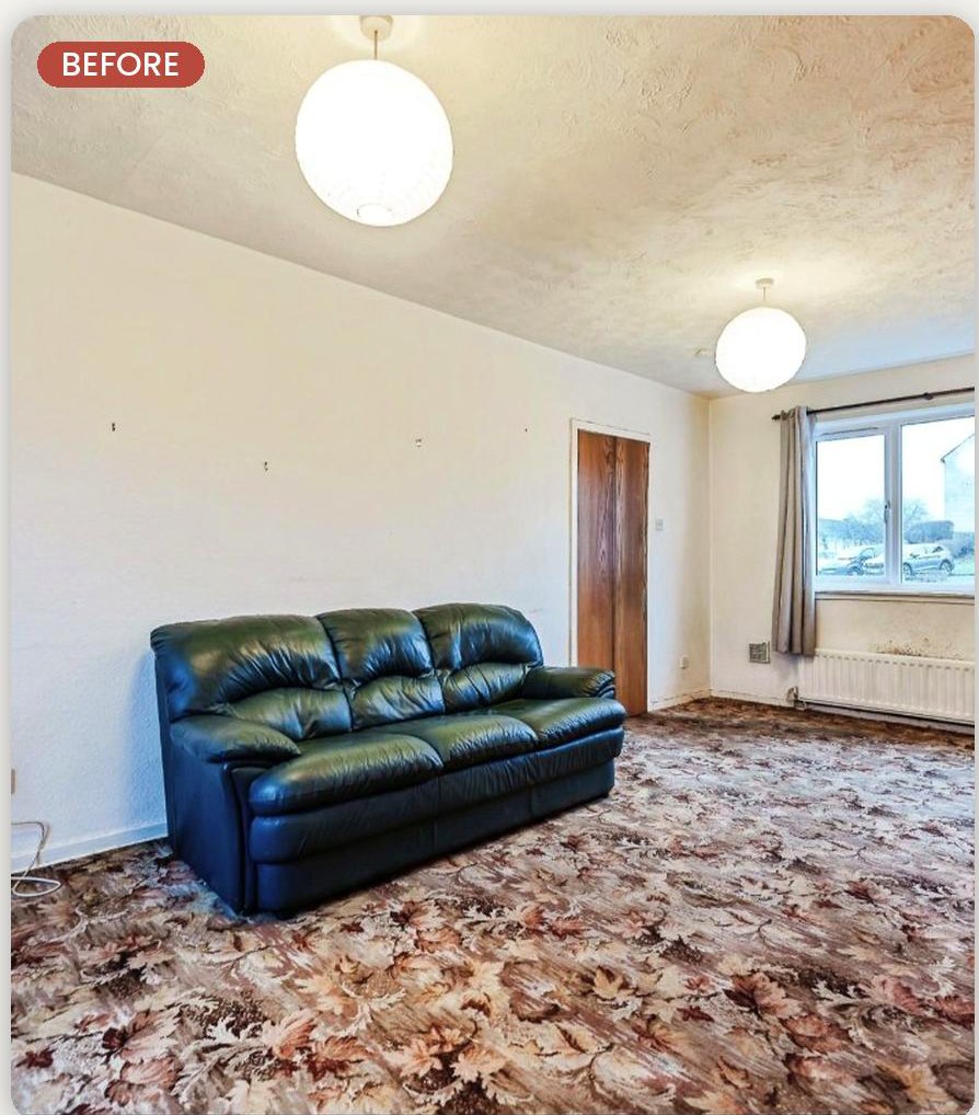 Living room before